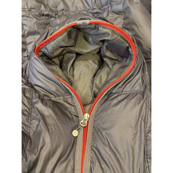 Eddie Bauer Goose Down Zip Hood Jacket Womens LG Feather Coat EB550 Lightweight - Picture 14 of 14